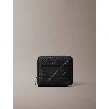 XL EMBLEM AOP EMBOSS ZIP BILL FO BLACK