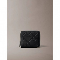 XL EMBLEM AOP EMBOSS ZIP BILL FO BLACK