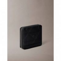 XL EMBLEM AOP EMBOSS ZIP BILL FO BLACK