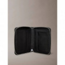 XL EMBLEM AOP EMBOSS ZIP BILL FO BLACK