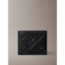 XL EMBLEM AOP EMBOSS EW BILLFOLD BLACK
