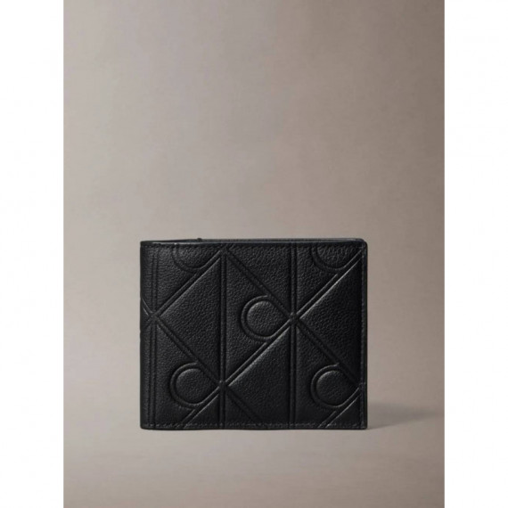 XL EMBLEM AOP EMBOSS EW BILLFOLD BLACK