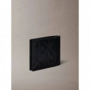 XL EMBLEM AOP EMBOSS EW BILLFOLD BLACK