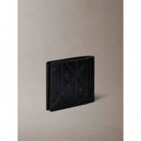 XL EMBLEM AOP EMBOSS EW BILLFOLD BLACK