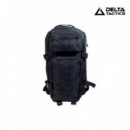Mochila Combate Compact Corte Láser Negra DELTA TACTICS