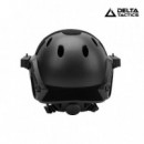 Casco Tipo Fast con Mascara Negro DELTA TACTICS