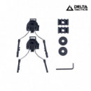 Adaptadores Auricular para Casco Negro DELTA TACTICS