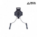 Adaptadores Auricular para Casco Negro DELTA TACTICS