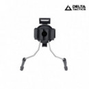 Adaptadores Auricular para Casco Negro DELTA TACTICS