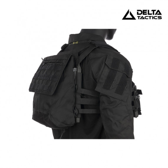 Panel Trasero Cargo Negro DELTA TACTICS