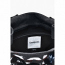 Desigual Bolso shopper denim Mickey mediano 25WAXD20-2070