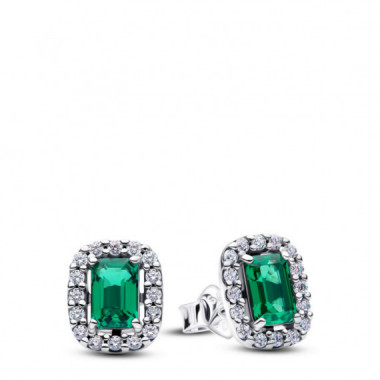 Pandora Pendientes de bot&oacute;n en plata de primera ley 294501C01