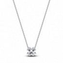 Pandora Collar en plata de primera ley Trébol 394502C01