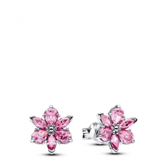 Pandora Pendientes de botón en plata de primera ley 292633C02