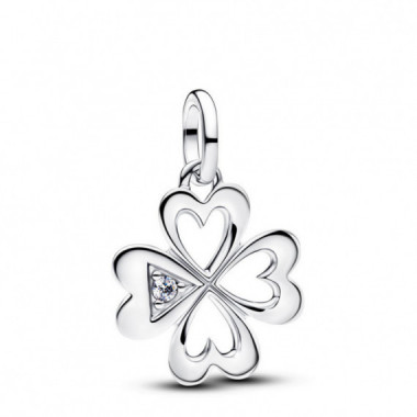 Pandora Charm Medall&oacute;n Tr&eacute;bol de Cuatro Hojas Coraz&oacute;n 793034C01