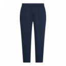 SLIM TAPERED KNIT PLEATED PANT DARK SAPP