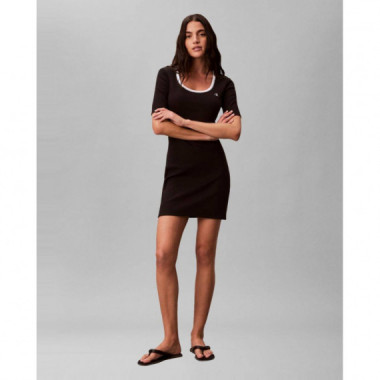 SS 2X2 BABY RIB CUTOUT BK MINI D BLACK