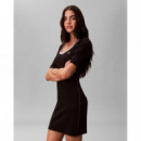 SS 2X2 BABY RIB CUTOUT BK MINI D BLACK