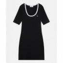 SS 2X2 BABY RIB CUTOUT BK MINI D BLACK