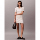 MICROCABLE MINI DRESS TOFU