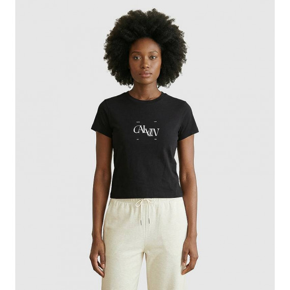 SS SEASONAL GRAPHIC SLIM TEE BLACK