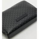 EMBLEM AOP COATED POUCH W/ HANDL BLACK