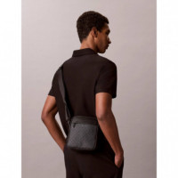 EMBLEM AOP COATED SLIM REPORTER BLACK /