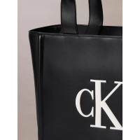BOLD CK MEDIUM TOTE BLACK/WHITE