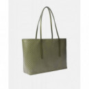 EMBLEM AOP TOTE W/ POUCH OLIVINE AOP