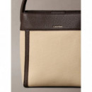 CK CANVAS BUCKET WITH STRAP KHAKI CANVAS