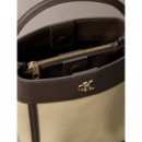 CK CANVAS BUCKET WITH STRAP KHAKI CANVAS