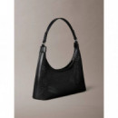 EMBLEM MESH SHOULDER BAG BLACK