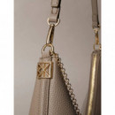 EMBLEM HW PEBBLE SHOULDER BAG DESERT TAU