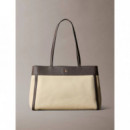 CK CANVAS MEDIUM TOTE KHAKI CANVAS