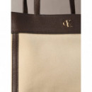 CK CANVAS MEDIUM TOTE KHAKI CANVAS