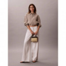 CK CANVAS MINI TOTE CROSSBODY KHAKI CANV