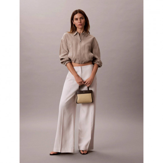 CK CANVAS MINI TOTE CROSSBODY KHAKI CANV