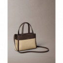 CK CANVAS MINI TOTE CROSSBODY KHAKI CANV