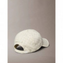 EMBLEM PRINT W LEATHER PATCH CAP LILY WH
