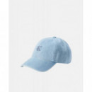 EMBROIDERED MONOGRAM DENIM CAP LIGHT WAS