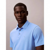 SS SUPIMA CHEST EMB POLO BLUE DESCENT