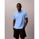 SS SUPIMA CHEST EMB POLO BLUE DESCENT