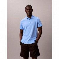 SS SUPIMA CHEST EMB POLO BLUE DESCENT