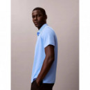 SS SUPIMA CHEST EMB POLO BLUE DESCENT
