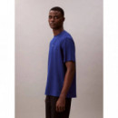 SS STRETCH COTTON PIQUE NANO TEE BLUE MA