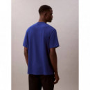 SS STRETCH COTTON PIQUE NANO TEE BLUE MA