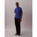 SS STRETCH COTTON PIQUE NANO TEE BLUE MA