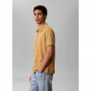 SS TIPPED ZIP PIQUE POLO ANTELOPE