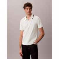 SS TIPPED ZIP PIQUE POLO TOFU
