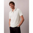 SS TIPPED ZIP PIQUE POLO TOFU